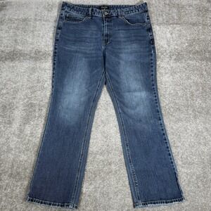 Threadgrit Jeans Men's 38x32 Blue Denim Relaxed Fit Straight Workwear